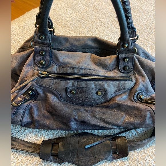 Authentic 2006 Balenciaga Twiggy bag in Ink 💜 - Picture 3 of 14